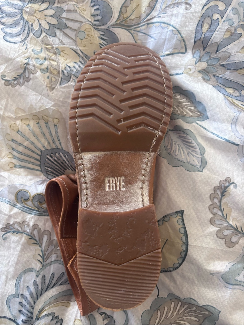 Frye Brown Leather Buckle Ankle Boots - Picture 4 of 5